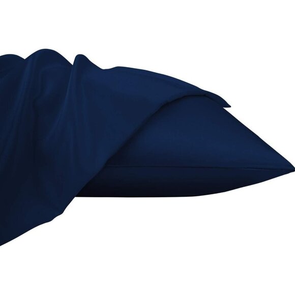 Satin Pillow Cases for Hair and Skin, Luxury Standard Hidden Zipper Pillowcases - Picture 4 of 8